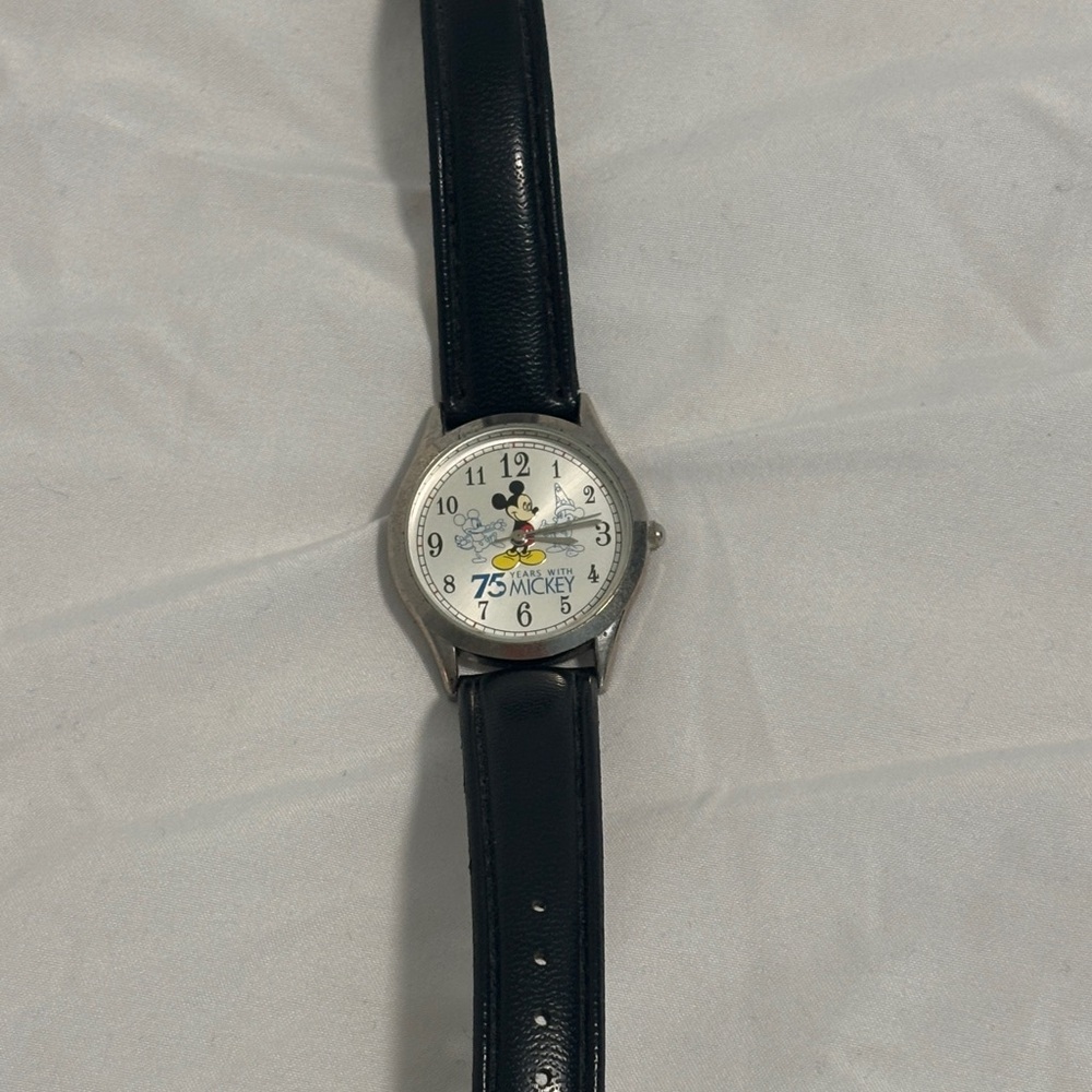 Disney Black and Silver Mickey Mouse Watch